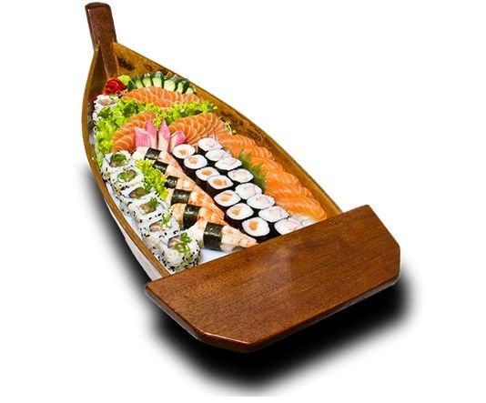 combinado de Sushi para 20 pessoas no Barco com 25 peças por pessoa