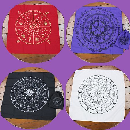 Mandalas de Tecido - Roda do Ano, Zodíaco e Toalha Cigana