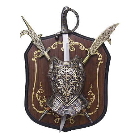 Espada Medieval em Suporte de Parede