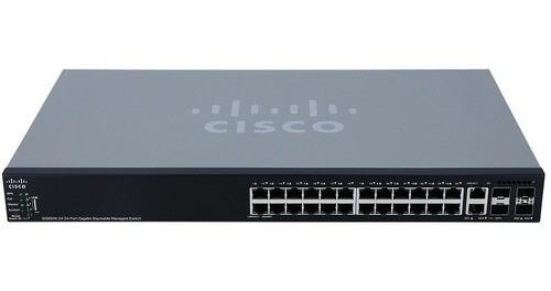 Switch Cisco Sg550x-24p-k9-na 24 Portas Giga Poe 2x10g Sfp+ - Aztech  Hardware