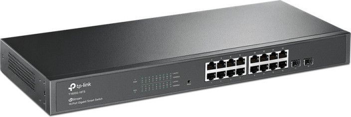 Switch 16 portas Gigabit Gerenciável 2 SFP TP-Link T1600G-18TS (TL-SG2216)