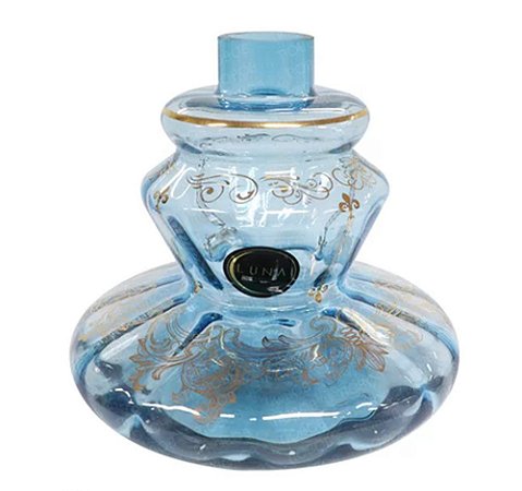 VASO LUNA BIG DRESS GOLD AZUL BB