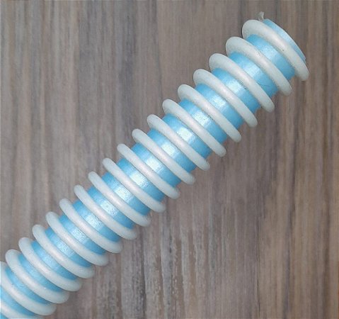 MANGUEIRA SILICONE HELIX BRANCO/AZUL BB