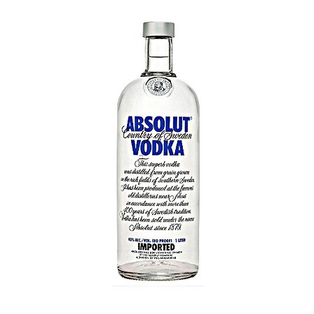 GARRAFA VODKA ABSOLUT 1litro