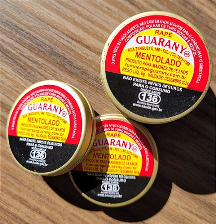 RAPÉ GUARANY MENTOLADO 6G