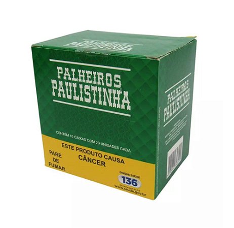 PALHEIRO PAULISTINHA MENTA S/ FILTRO CX 10UN