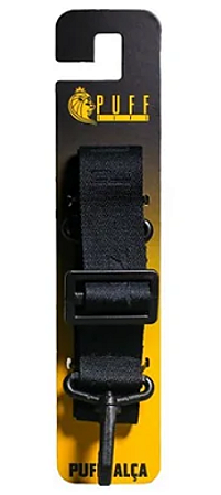 ALÇA  PUFF RELEVO PRETO