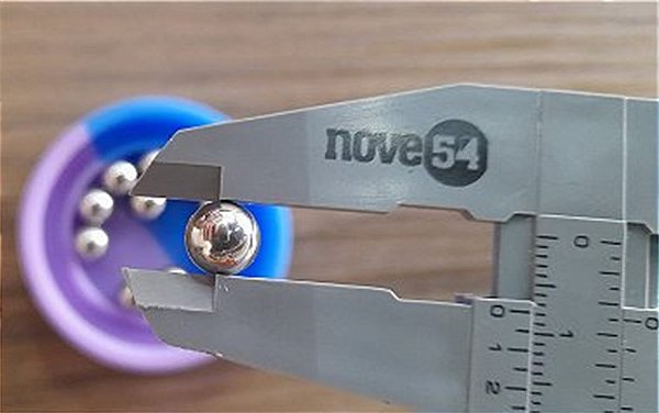 BOLINHA DE RESPIRO AÇO 8MM UNIDADE