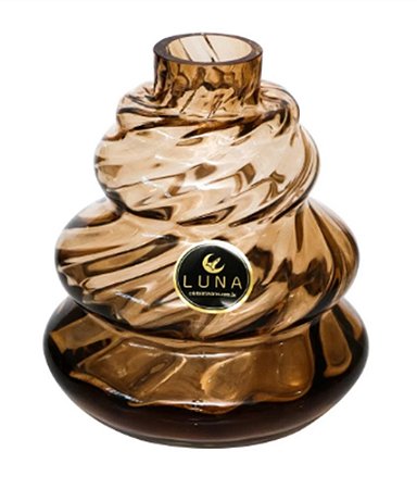 VASO BASE LUNA TOWER RIGADO MARROM