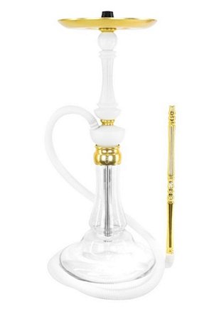 NARGUILE SULTAN MIID MILK INK BRANCO DOURADO