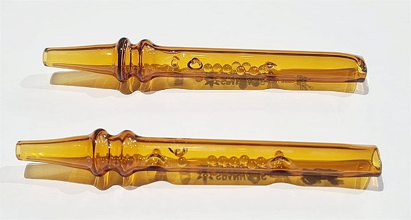 COLETOR VIDRO PEQUENO MARROM