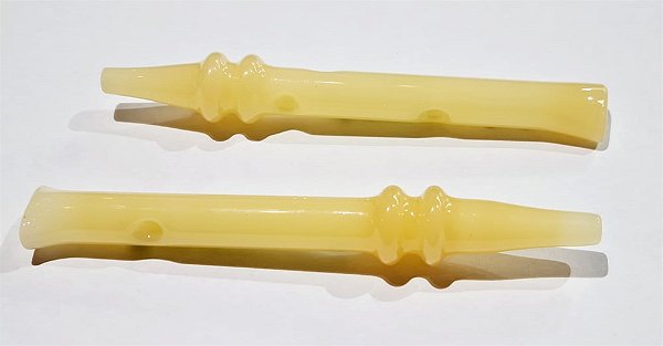 COLETOR VIDRO PEQUENO BEGE