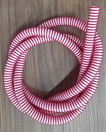 MANGUEIRA PLASTICA HELIX BRANCO VERMELHO