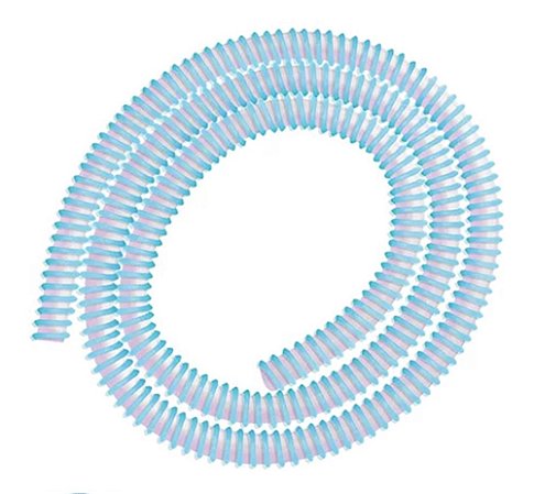 MANGUEIRA SILICONE HELIX AZUL BB/BRANCO PEROLA