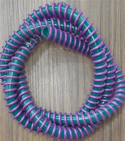 MANGUEIRA SILICONE HELIX ROXO/VERDE