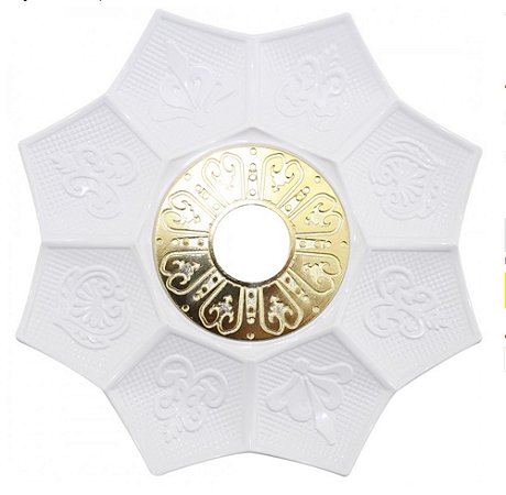 PRATO EBS IMPACTUS GRANDE BRANCO/DOURADO