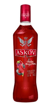GARRAFA VODKA ASKOV FRUTAS VERMELHAS
