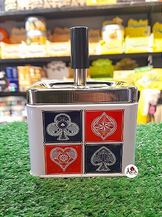 CINZEIRO METAL COM RESERVATÓRIO