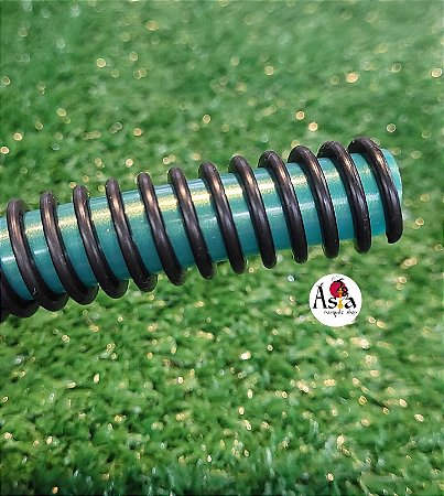 MANGUEIRA SILICONE HELIX VERDE/PRETO