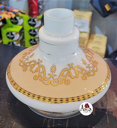 VASO MD BRANCO TRABALHADO 14CM