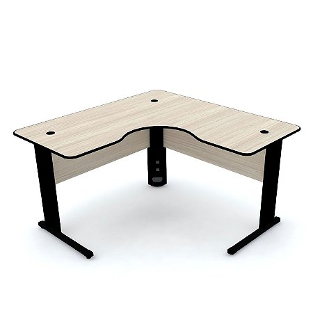 Mesa delta de trabalho 140x140 para escritório tampo 15mm