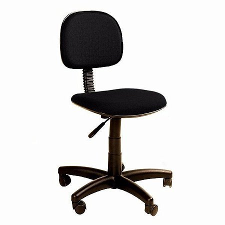 Cadeira de trabalho/escritório, modelo secretária giratória para escritório sem braço