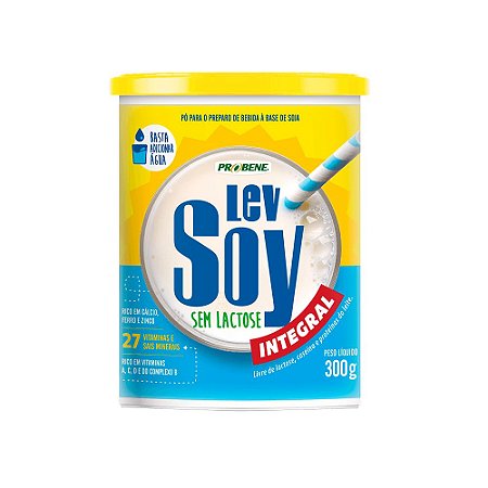 Lev Soy Integral Suplemento De Soja Sem Lactose 300g - Probene