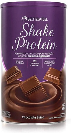 Shake Protein Chocolate Suíço 450g - Alimento balanceado para Redução De Peso - Sanavita