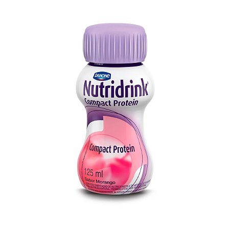 Nutridrink Compact Protein - 125 ml - Sabor Morango - Danone