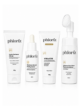 Kit Melasma Phloriz - Clareador Facial 4 Produtos com FPS 50