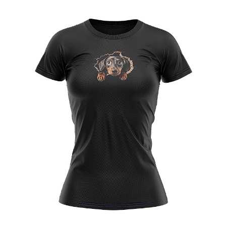 Camiseta Baby Look TryNerd | Dog  Salsicha - Streetwear