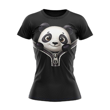 Camiseta Baby Look TryNerd | Urso Panda - Streetwear