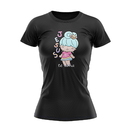 Camiseta Baby Look TryNerd | Jesus Te Ama - Streetwear