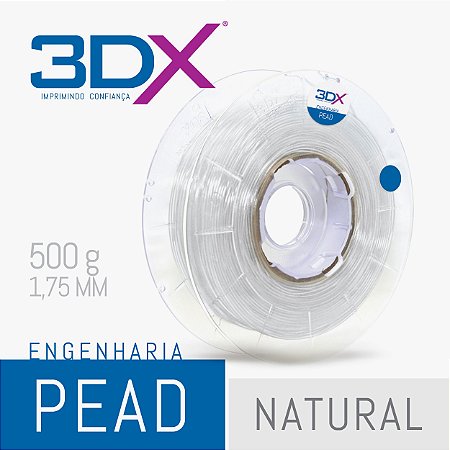 Filamento PEAD 1kgg 1,75 Natural