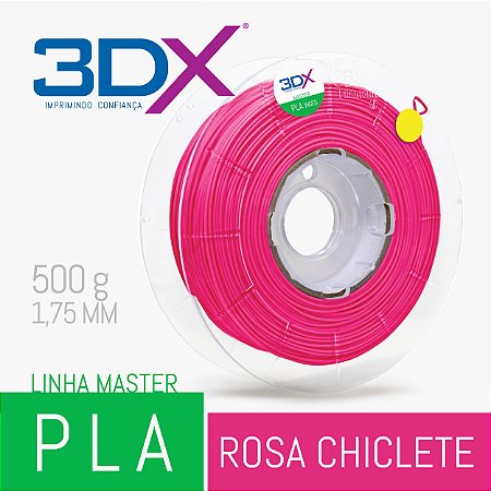 Filamento PLA HT 500g 1,75 Rosa Chiclete (RS PLRS003)