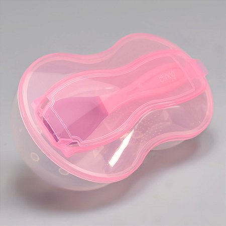 Prato Com Divisória E Colher De Silicone