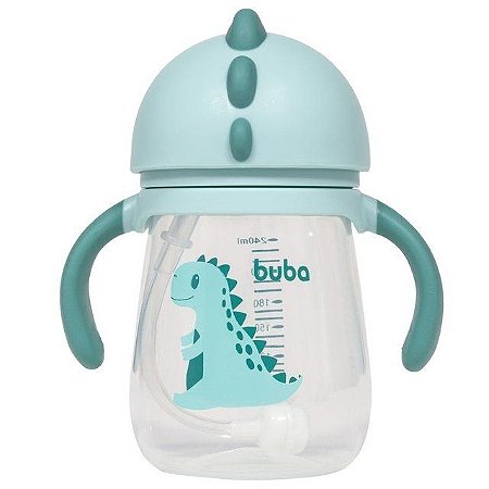 Copo Com Alça E Canudo Dino Girl 240ml (12m+) -