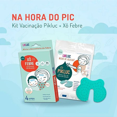 Kit Vacina - 1 Xô Febre Alívio Da Febre  + 1 Pikluc   Alivio da dor na hora da Injeção