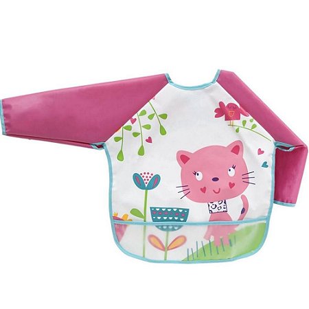 Babador Avental  Com Mangas Comprida