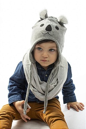 TOUCA  COALA PLUSH CINZA