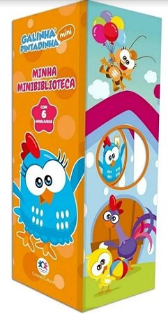 Minha Biblioteca Galinha Pintadinha Box Torre De 6  Livros