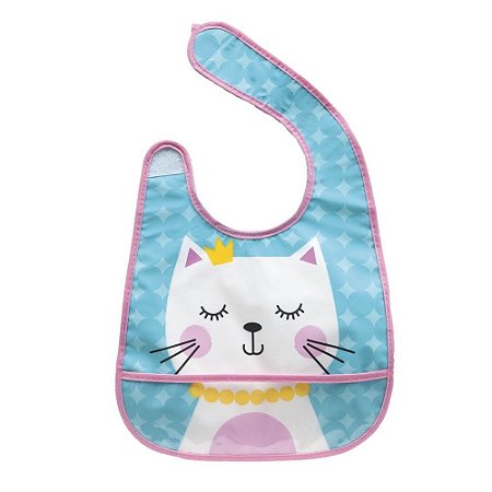 BABADOR IMPERMEÁVEL COM BOLSO  - GATINHA