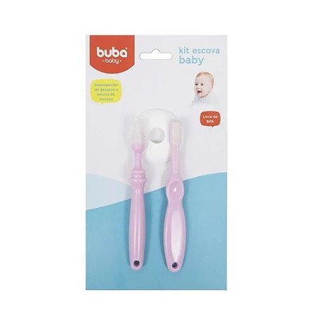Kit Higiene Oral e Massageador Rosa