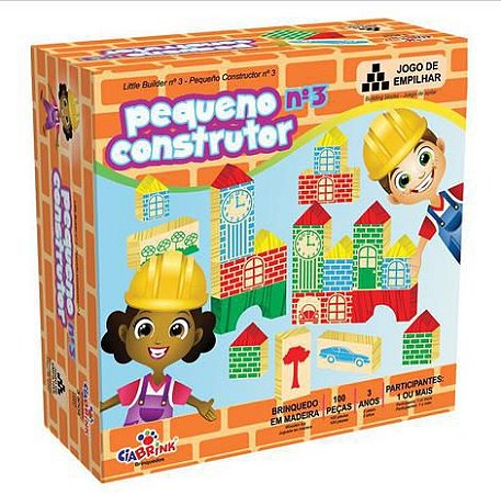 Pequeno Construtor  Brinquedo Educativo 100 peças