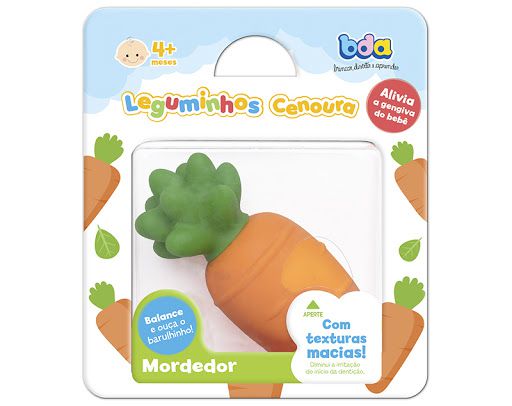 Mordedor Leguminhos Cenoura - Toyster