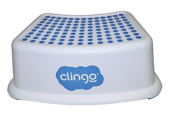 DEGRAU BANQUINHO INFANTIL AZUL  ANTIDERRAPANTE CLINGO