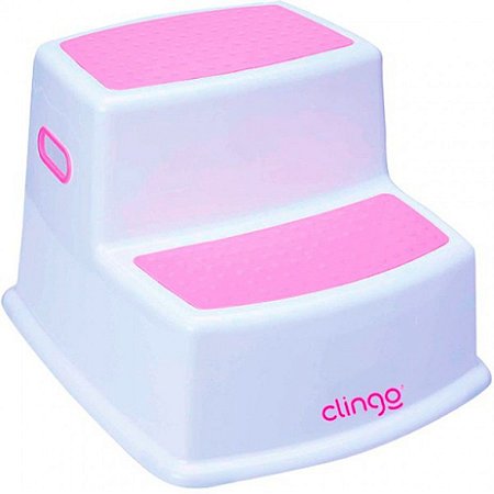 Degrau escadinha  Duplo dois degrau Rosa Clingo