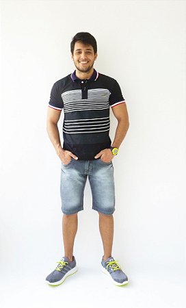 Bermuda jeans masculina para cheap revenda