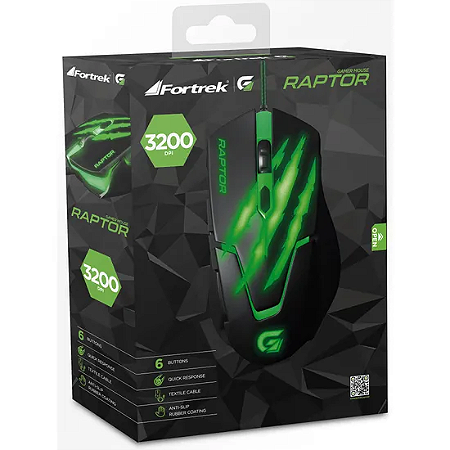 Mouse USB Raptor Fortrek OM801