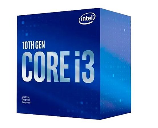 Processador intel core i3-10100, 4-core, 8-threads, 3.6ghz (4.3ghz turbo), cache 6mb, LGA1200, bx8070110100